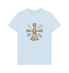 Sky Blue Printed T-shirt Front