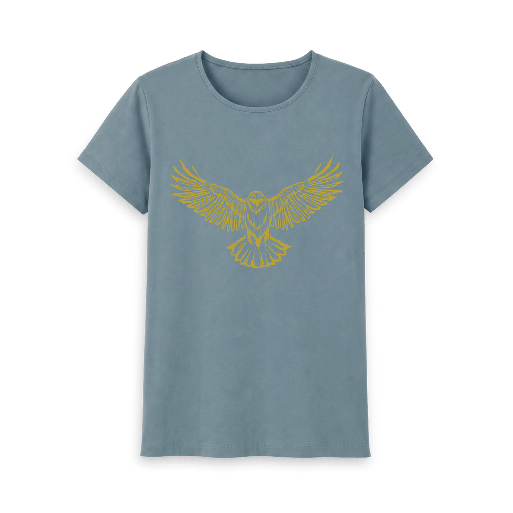 Stone Blue Printed T-shirt Front