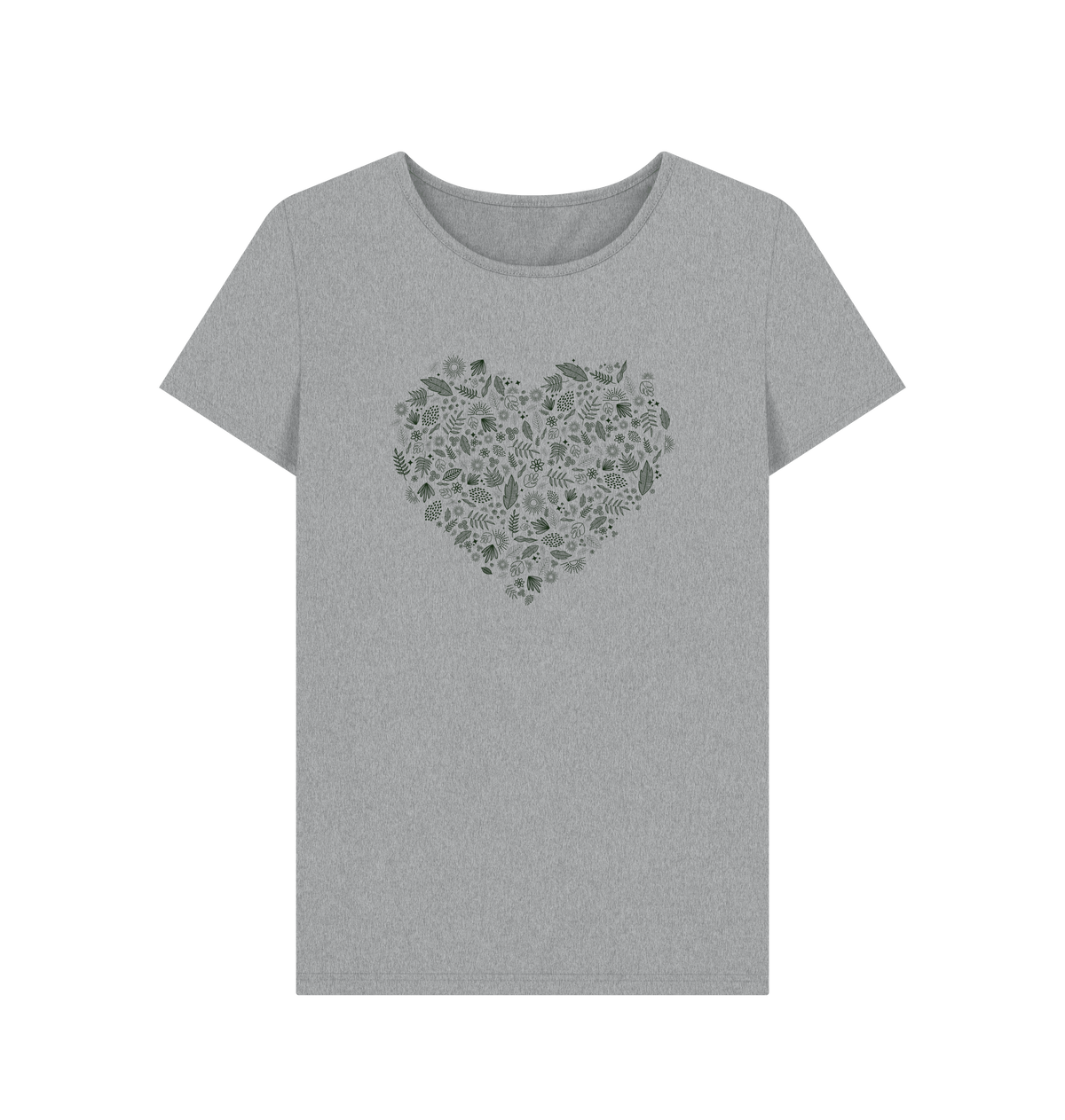 Athletic Grey Printed T-shirt Front