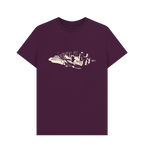 Purple Printed T-shirt Front
