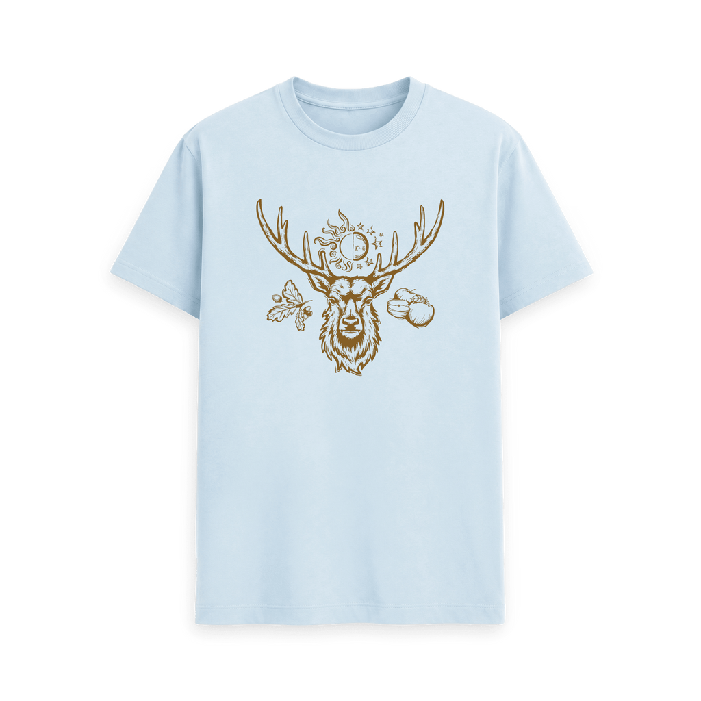 Sky Blue Printed T-shirt Front