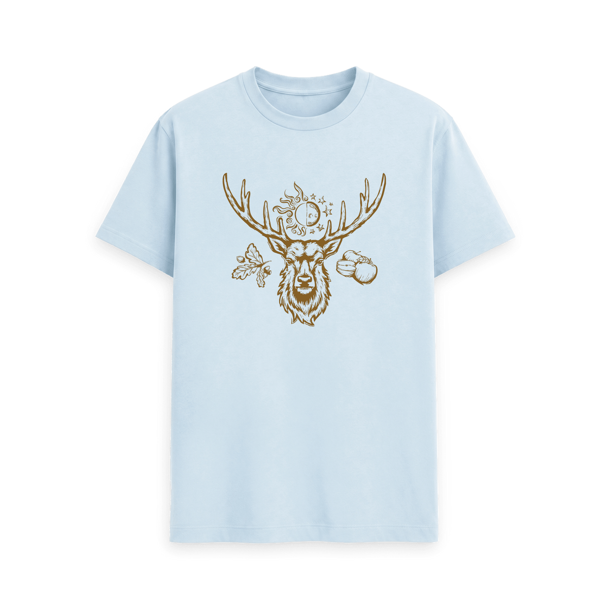 Sky Blue Printed T-shirt Front