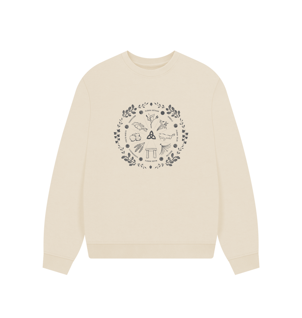 Oat Printed Sweater Front