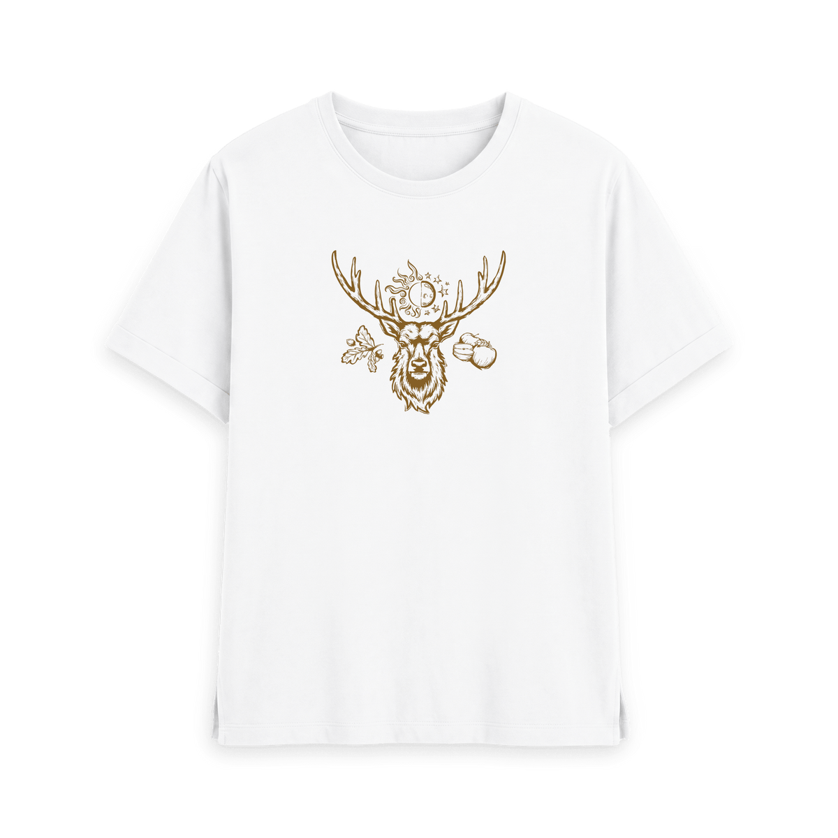 White Printed T-shirt Front