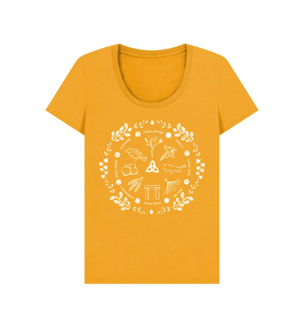 Mustard Printed T-shirt Front