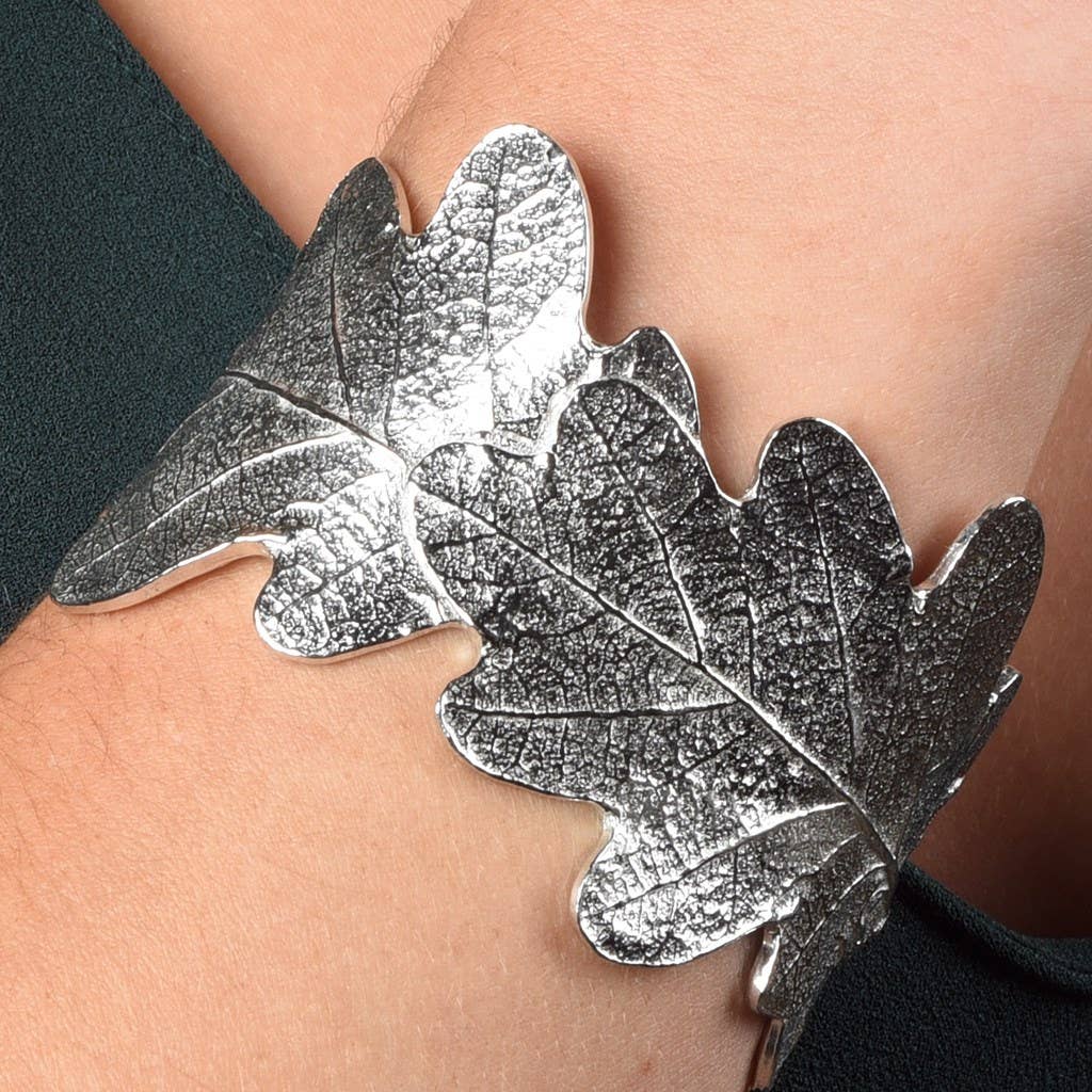 Oak Leaf Cuff Bangle