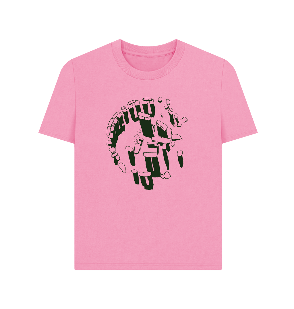 Rose Pink Printed T-shirt Front