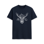 Navy Blue Printed T-shirt Front