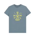 Stone Blue Printed T-shirt Front
