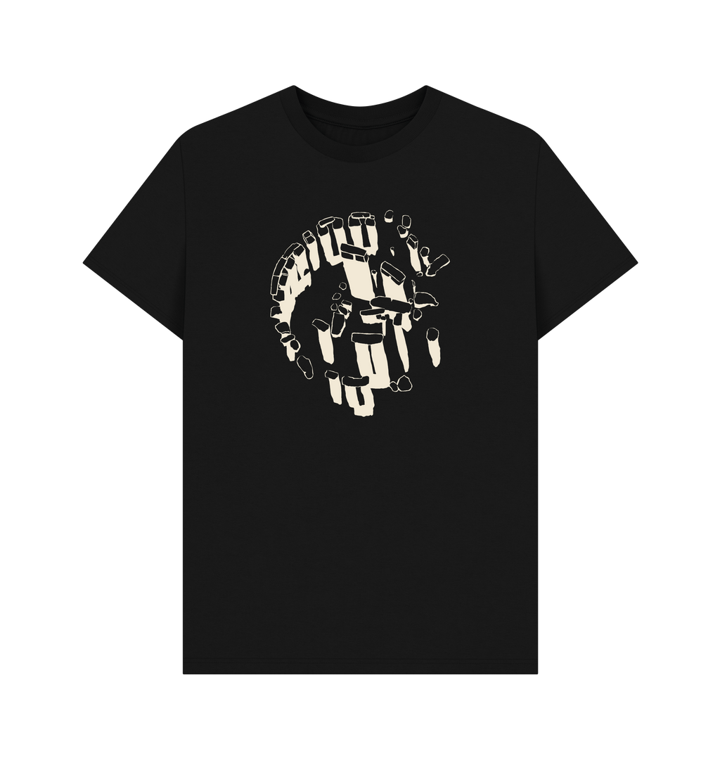Black Printed T-shirt Front