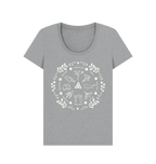 Athletic Grey Printed T-shirt Front