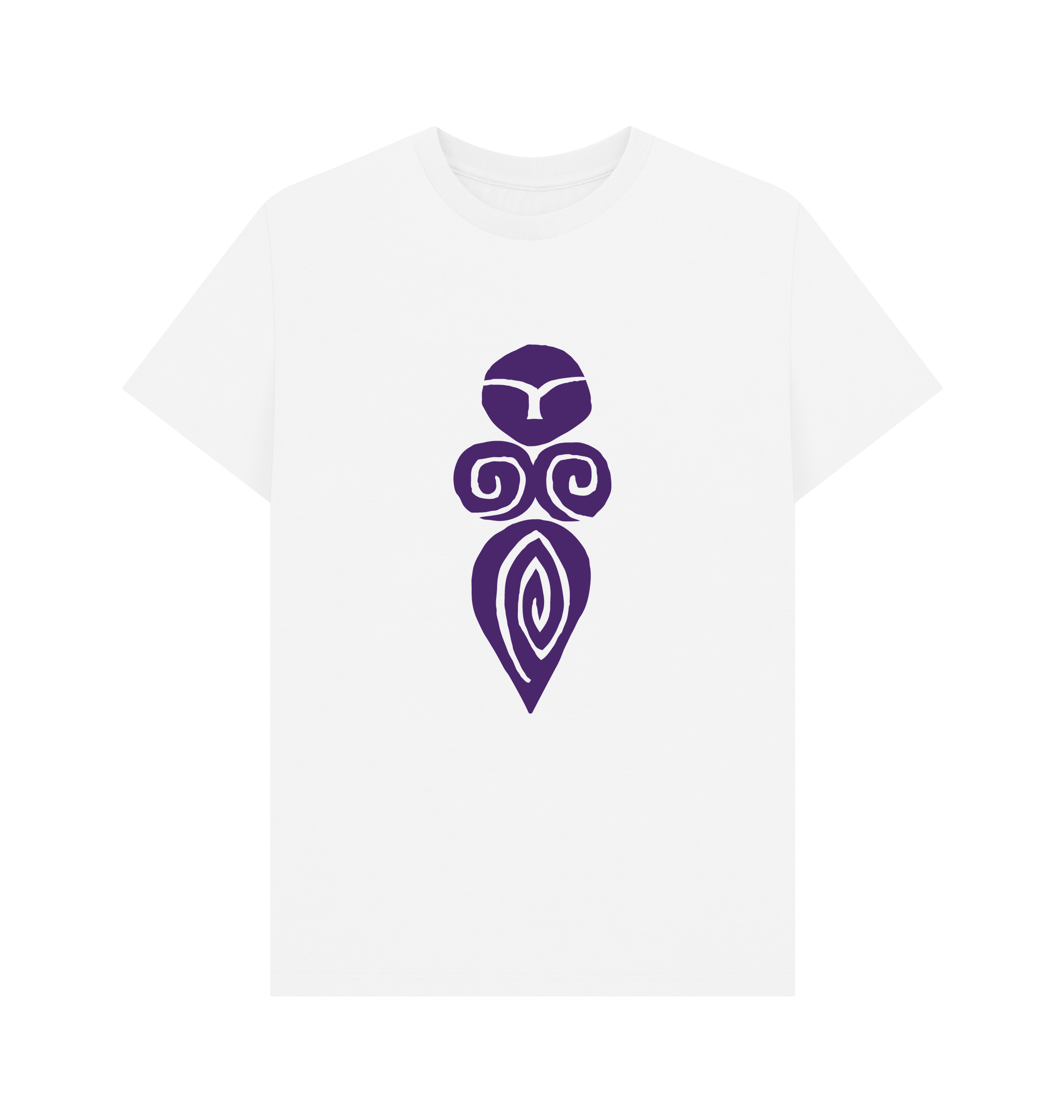 White Printed T-shirt Front
