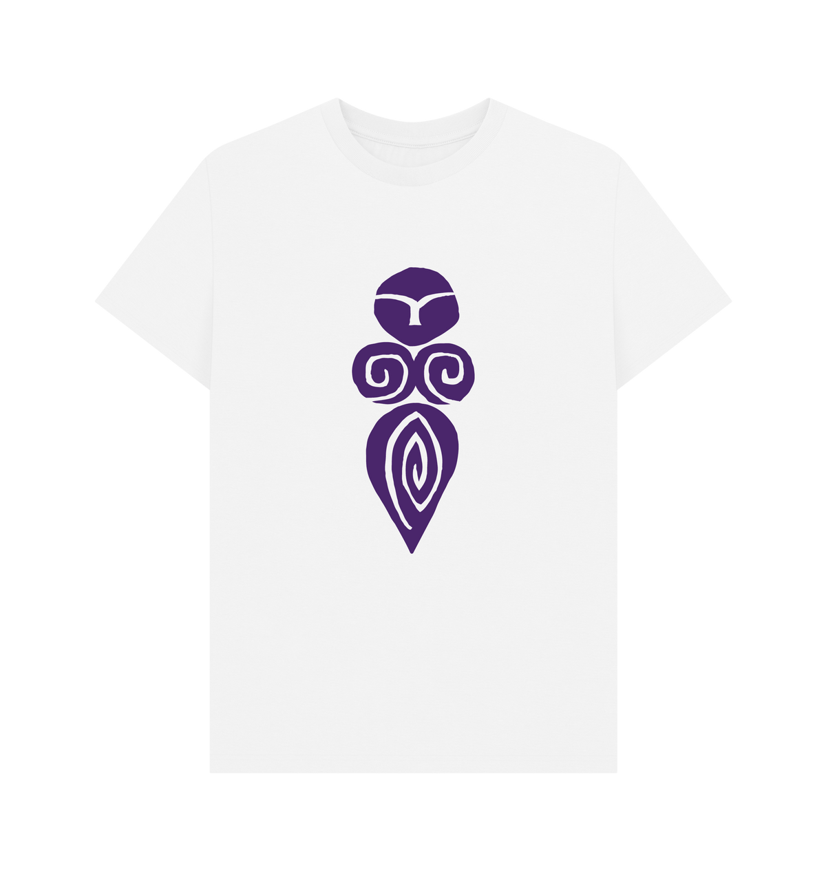 White Printed T-shirt Front