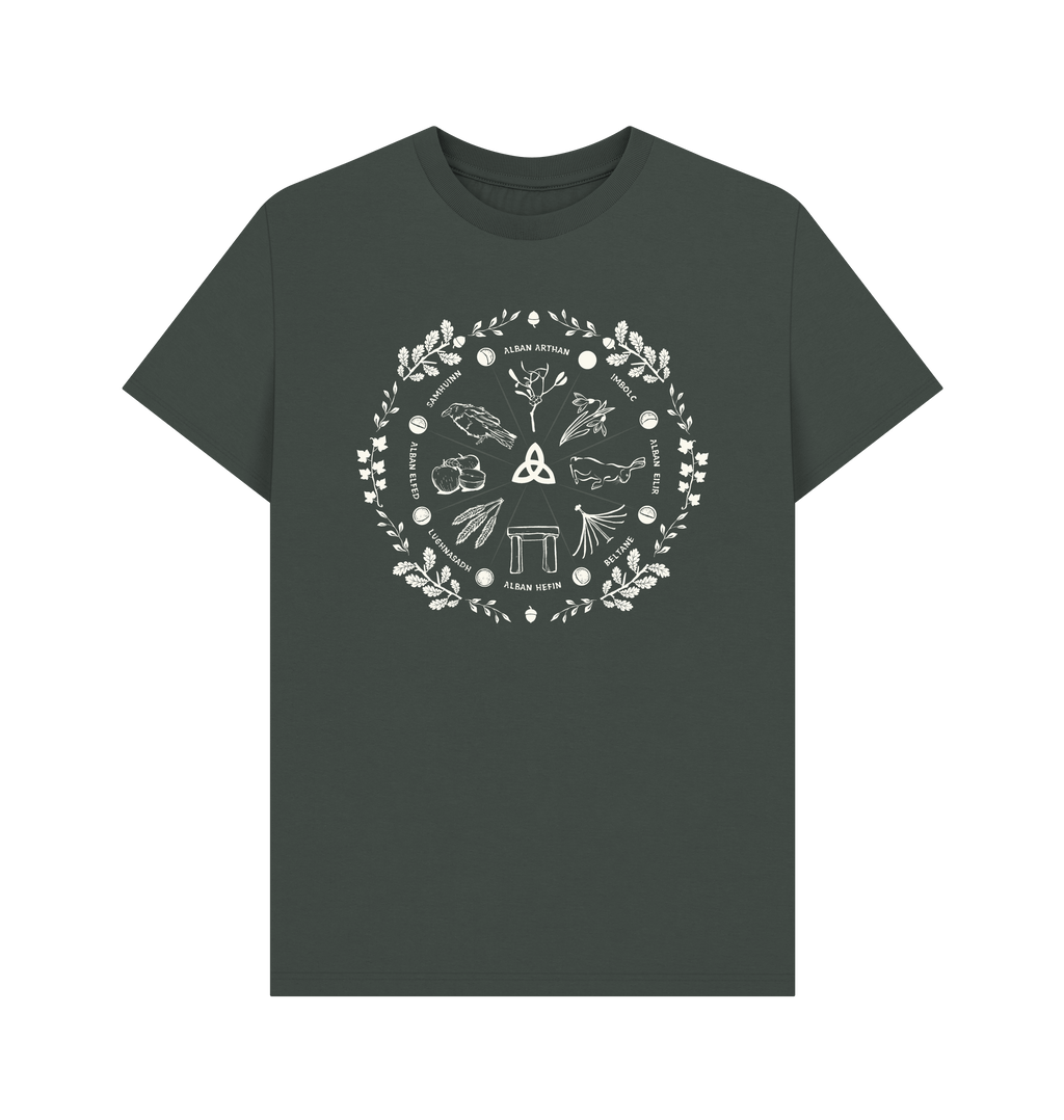 Dark Grey Printed T-shirt Front