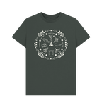 Dark Grey Printed T-shirt Front