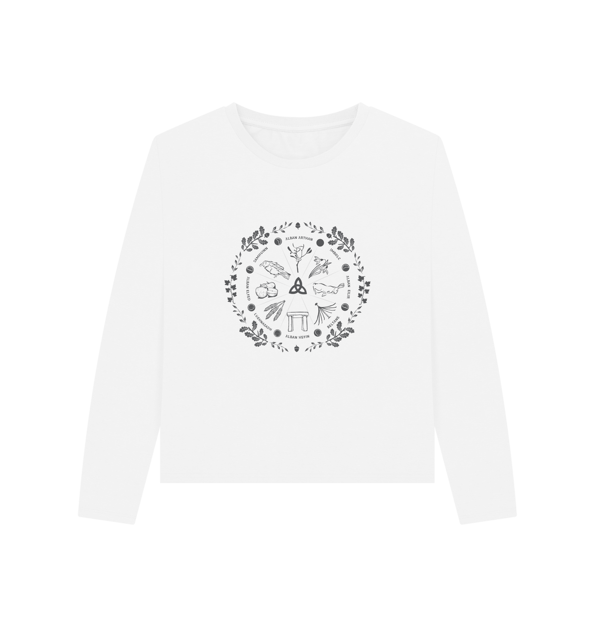 White Printed T-shirt Front