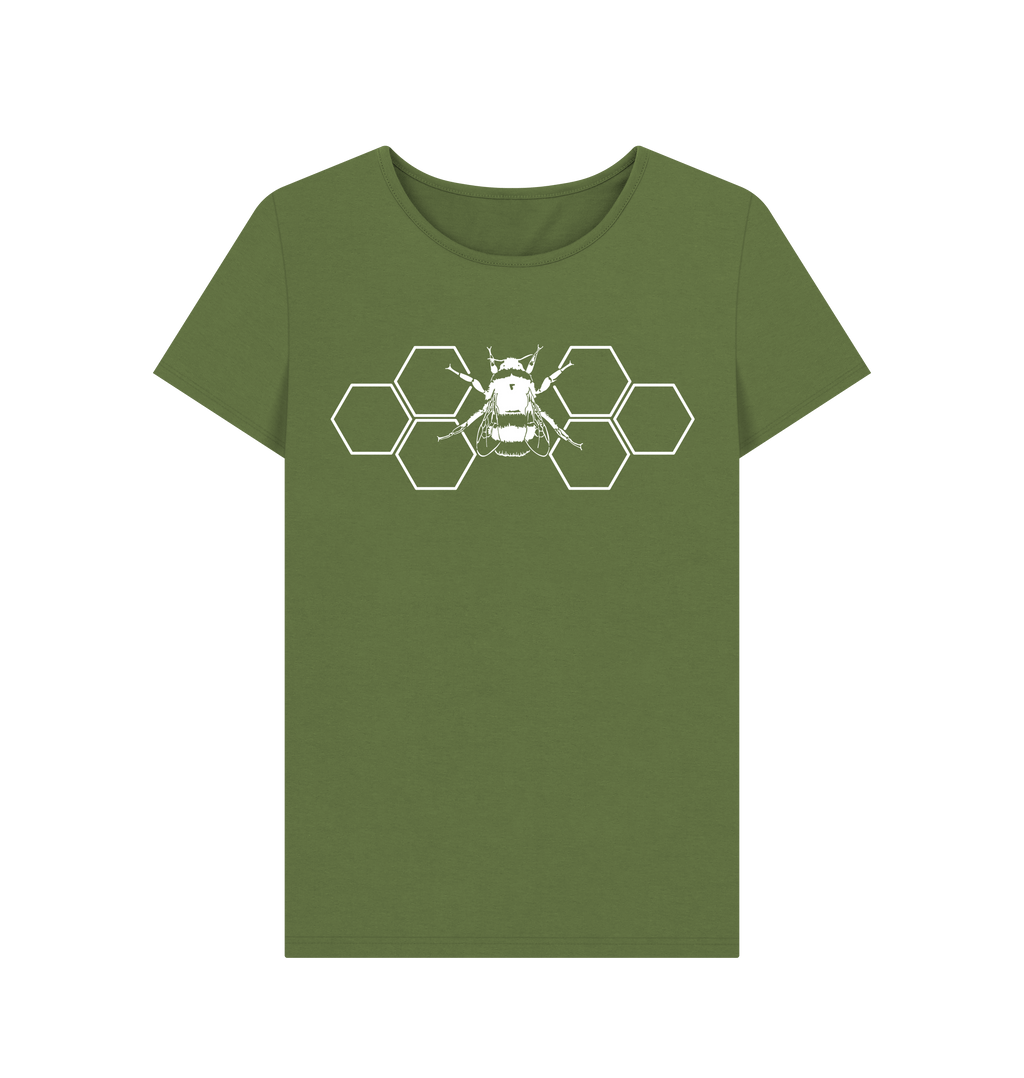 Khaki Printed T-shirt Front