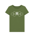 Khaki Printed T-shirt Front
