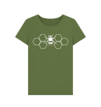 Khaki Printed T-shirt Front