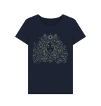 Navy Blue Printed T-shirt Front