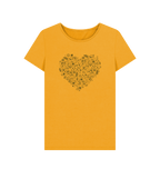 Mustard Printed T-shirt Front