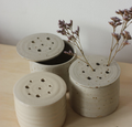 Floral display lidded jar