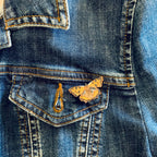 Tortoiseshell Butterfly Mini Pin Brooch