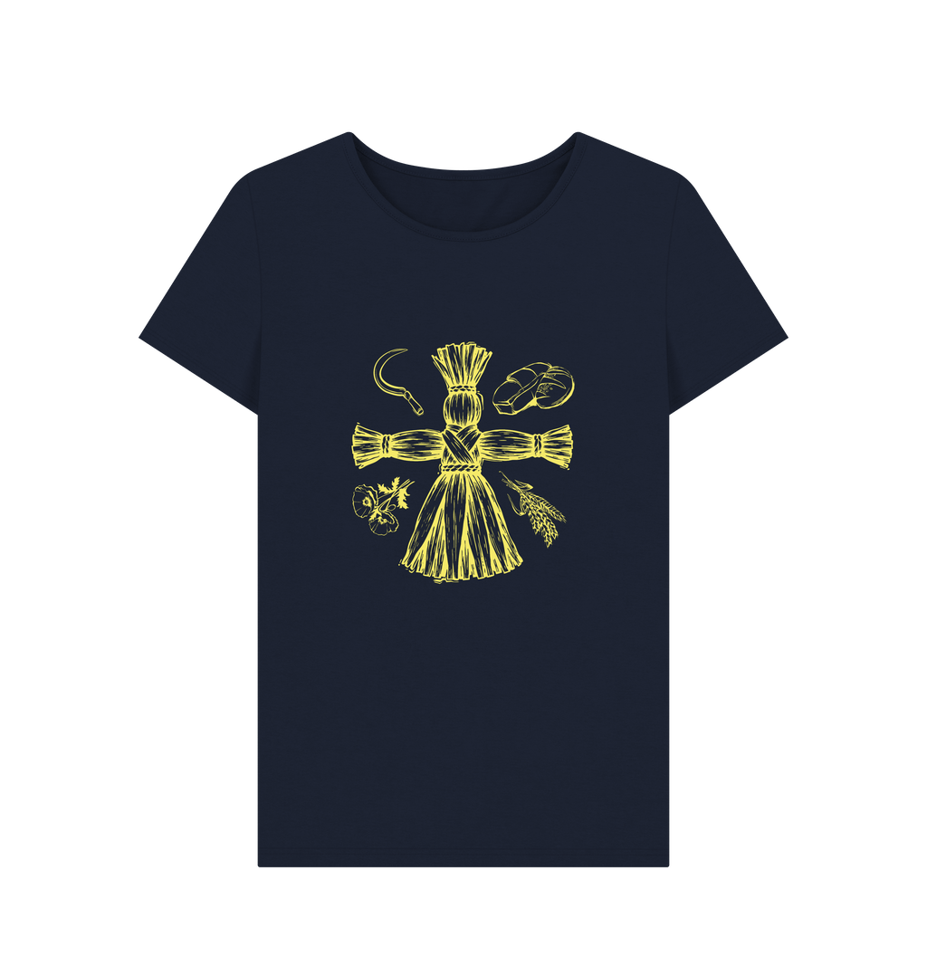 Navy Blue Printed T-shirt Front