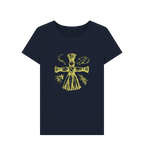 Navy Blue Printed T-shirt Front