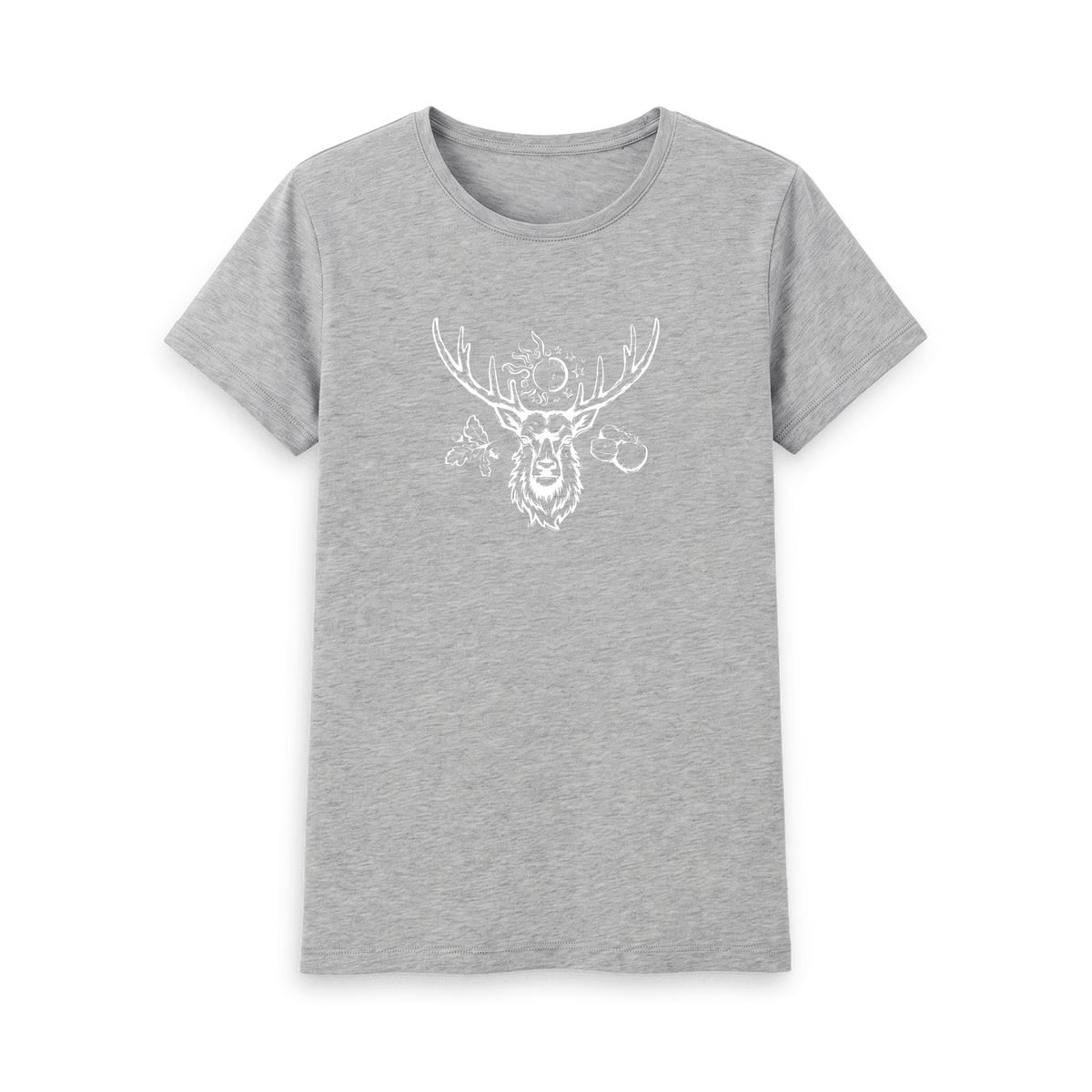 Athletic Grey Printed T-shirt Front