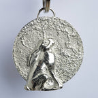 Moongazing Hare Pewter Keyring