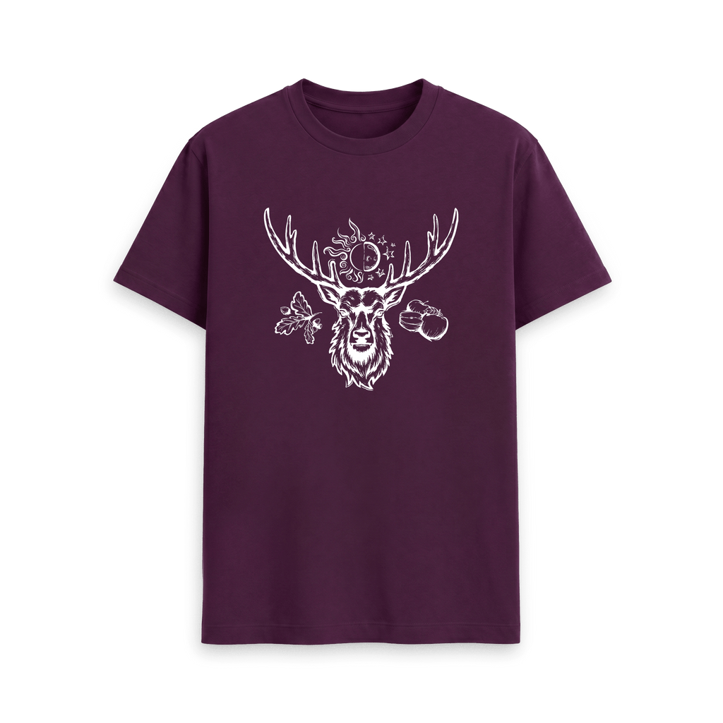 Purple Printed T-shirt Front