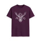 Purple Printed T-shirt Front