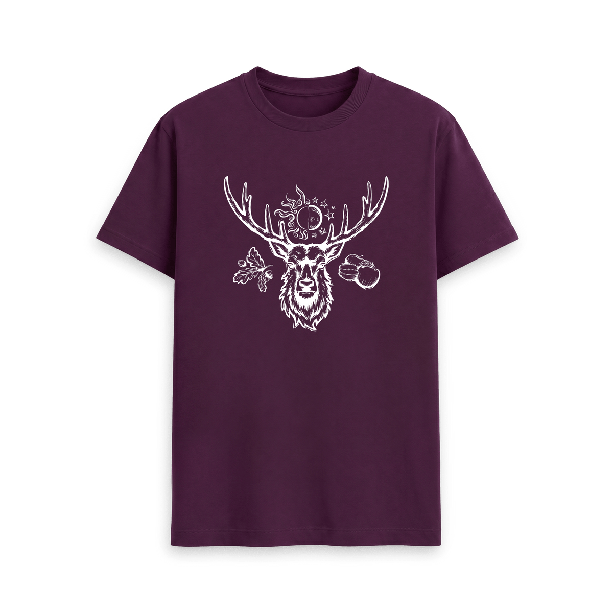 Purple Printed T-shirt Front