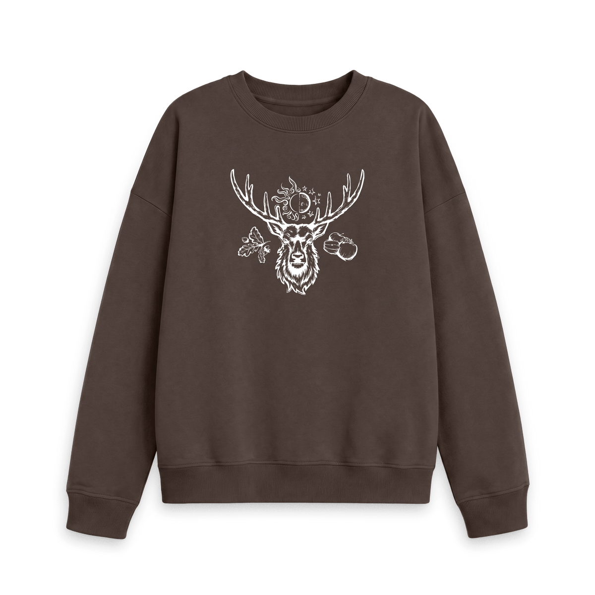 Chocolate Printed Sweater Front