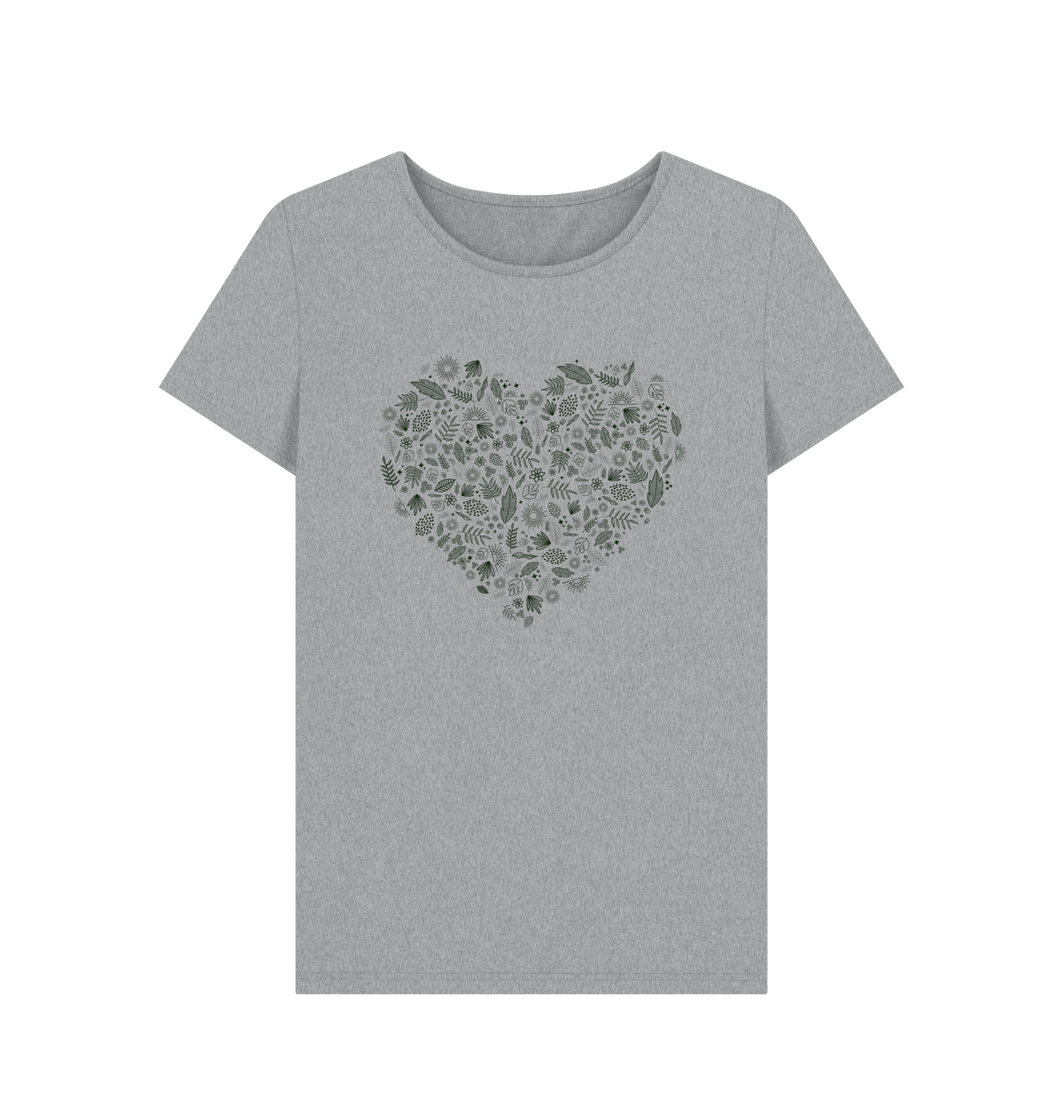 Athletic Grey Printed T-shirt Front