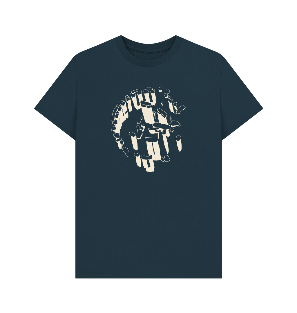 Denim Blue Printed T-shirt Front