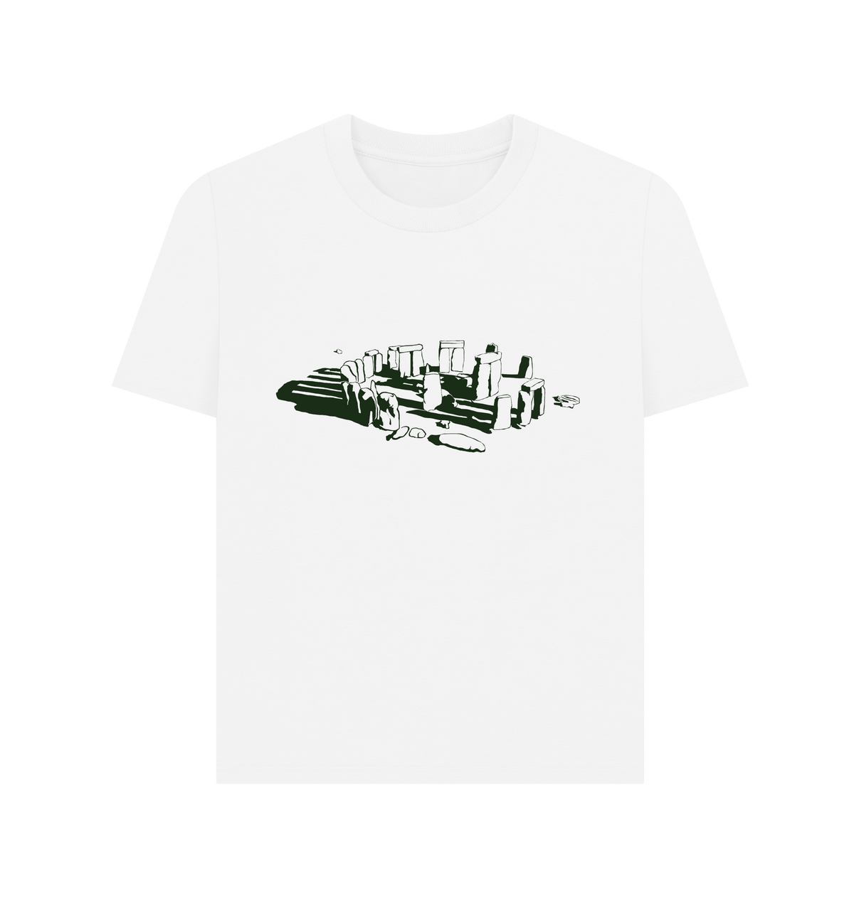 White Printed T-shirt Front
