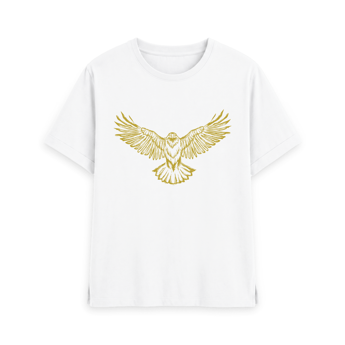 White Printed T-shirt Front