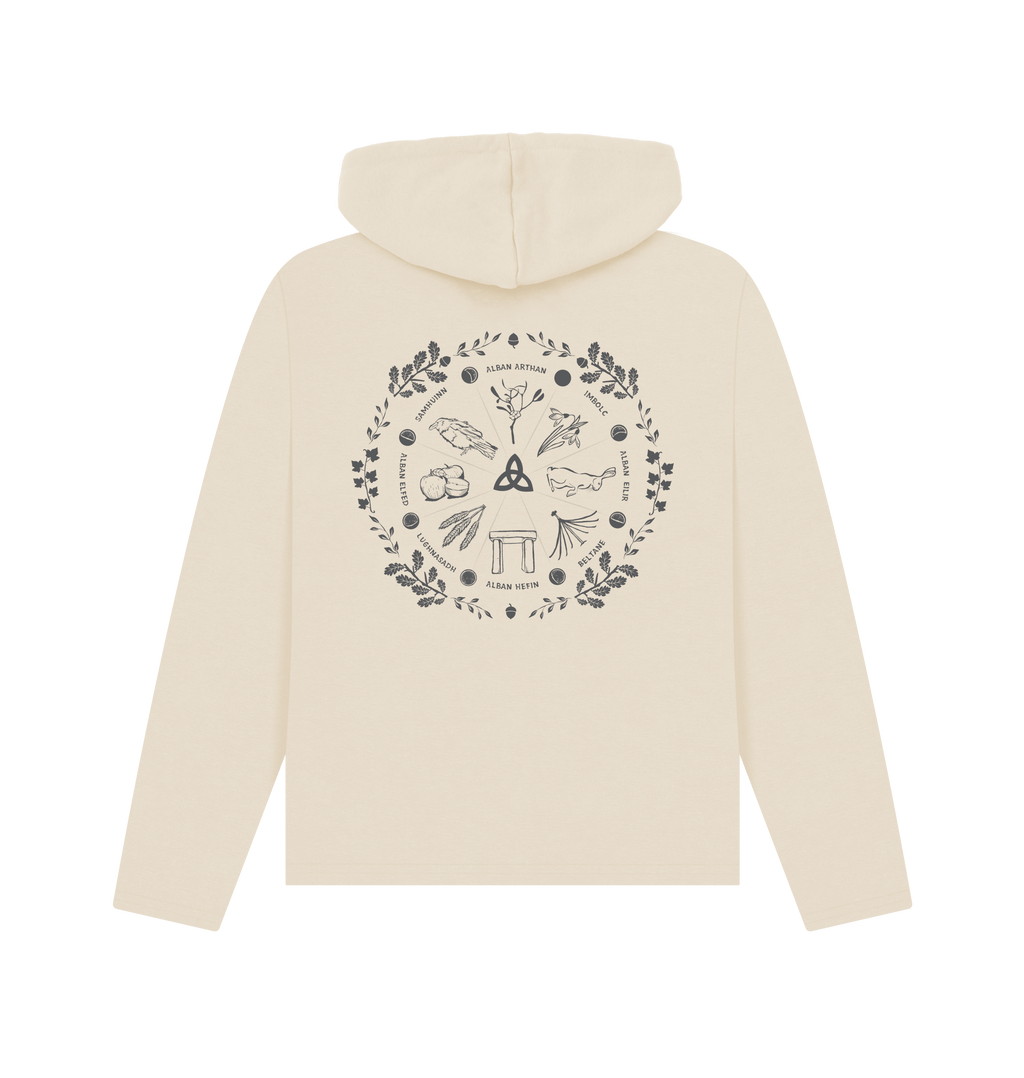 Oat Printed Hoody Back