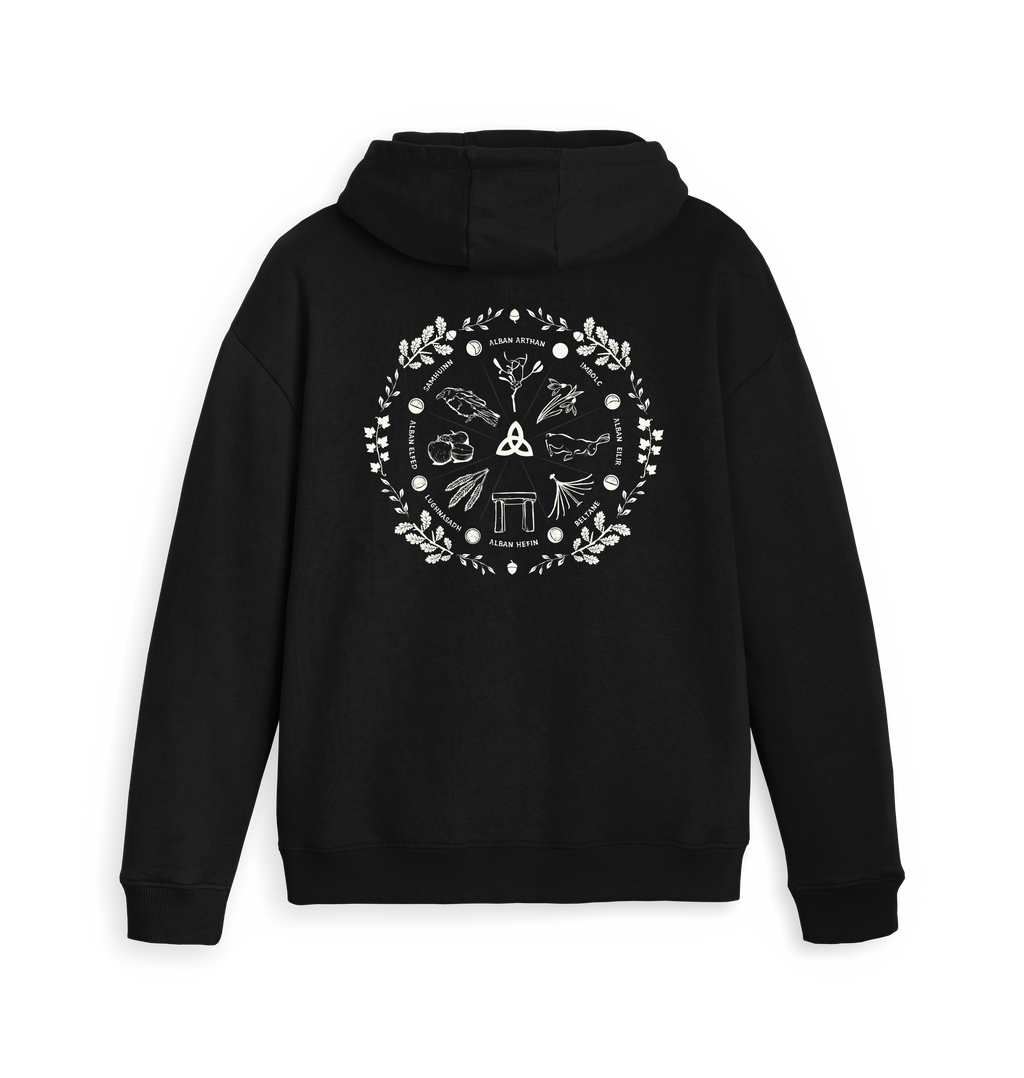 Black Zip hoody Back