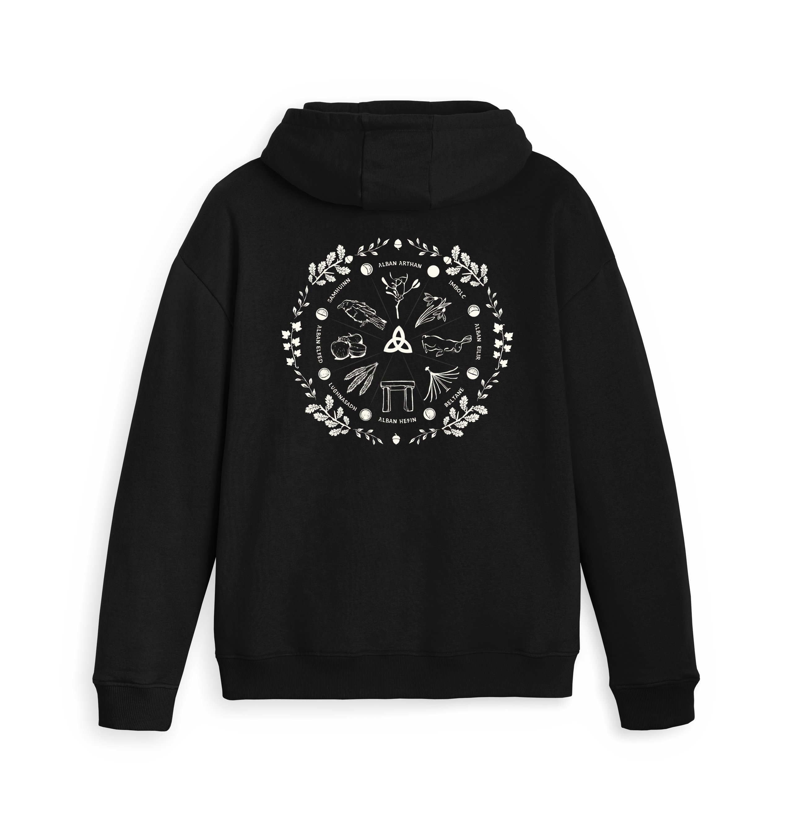 Black Zip hoody Back