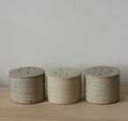 Floral display lidded jar