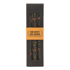 Set of 3 Black Folk Floral Print Taper Candles