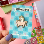 Flying Pig Enamel Pin