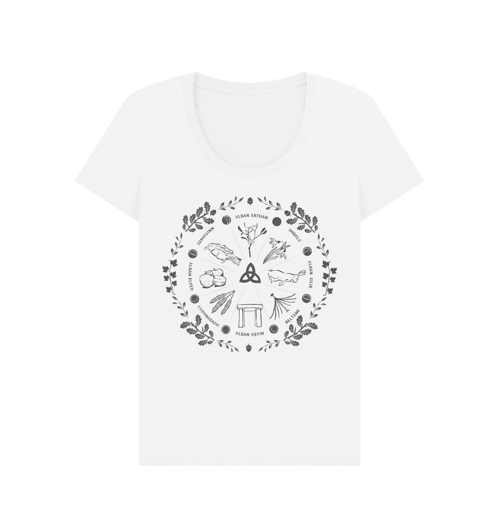 White Printed T-shirt Front