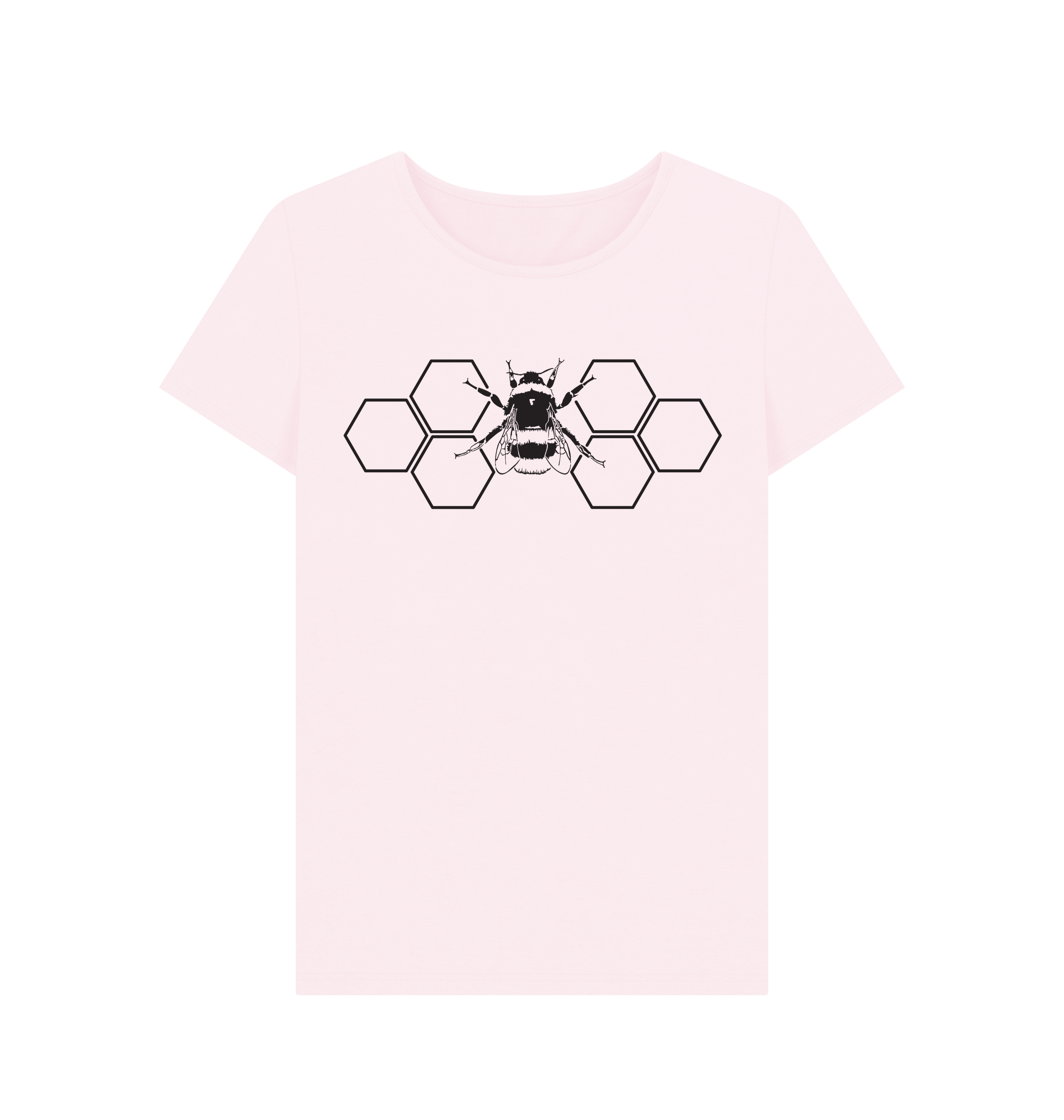 Pink Printed T-shirt Front