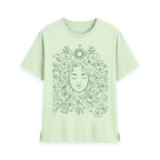Pastel Green Printed T-shirt Front