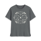 Slate Grey Printed T-shirt Front