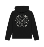 Black Printed Hoody Back
